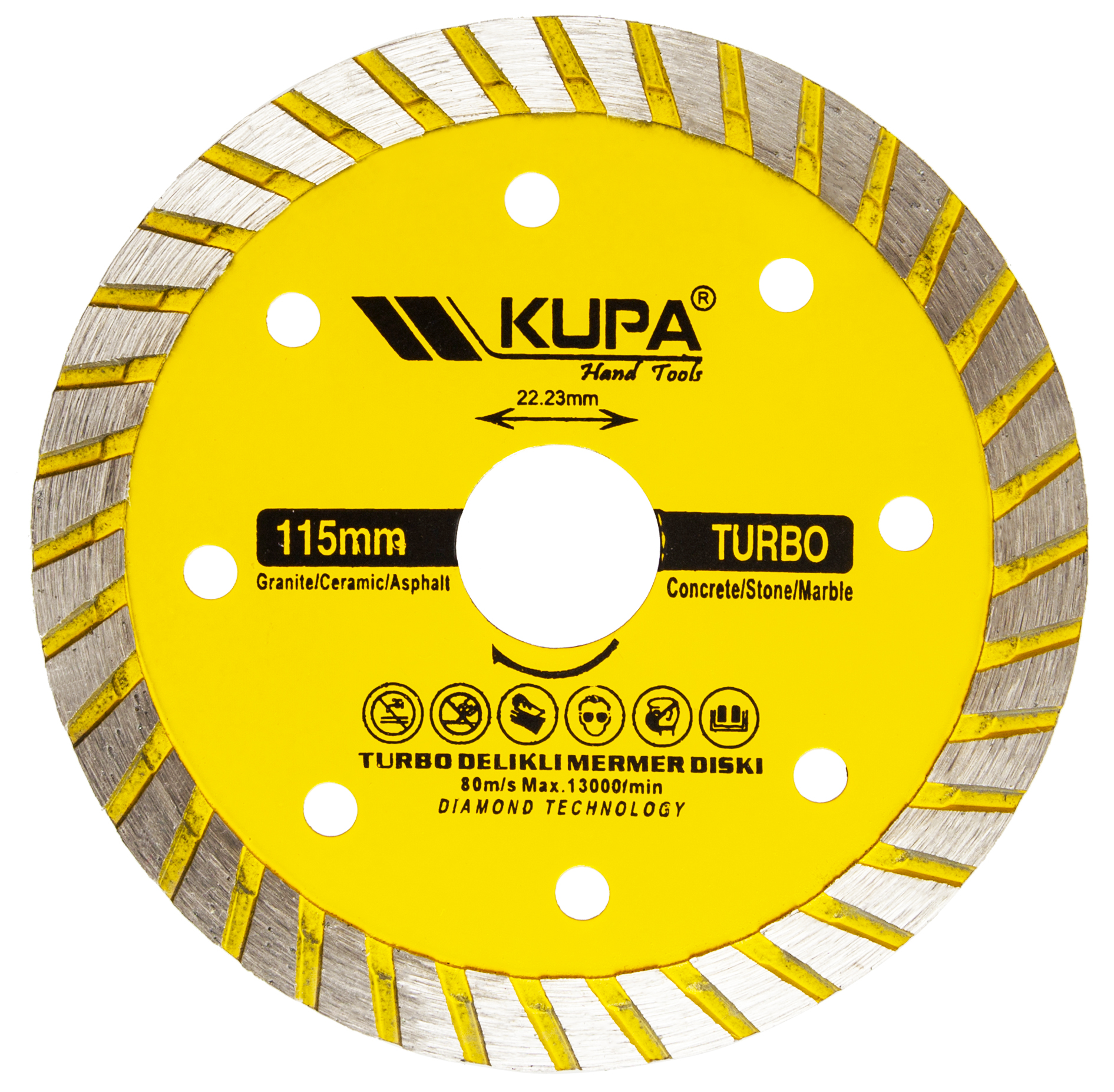 KUPA TURBO BETON KESİCİ 115MM 